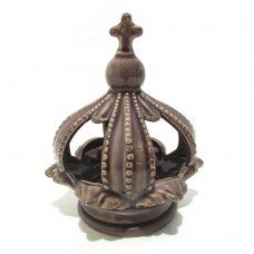 PORTA VELA DE CERÂMICA COROA