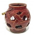 LANTERNA VAZADA DE CERÂMICA