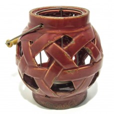 LANTERNA VAZADA DE CERÂMICA