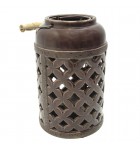 LANTERNA VAZADA DE CERÂMICA