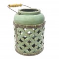 LANTERNA VAZADA DE CERÂMICA