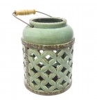 LANTERNA VAZADA DE CERÂMICA