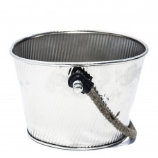 BALDE GELO METAL ALÇA CORDA