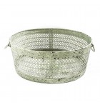 CESTO DE FERRO VAZADO COM ESPELHO 