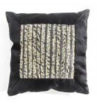 CAPA DE ALMOFADA CHUMBO E PRETO